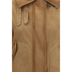 Ermanno Scervino Brown Leather Bomber