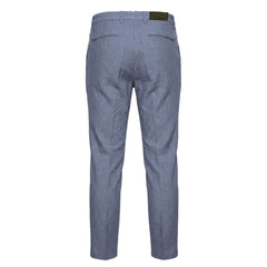 Trussardi Jeans Blue Flax Men Pants