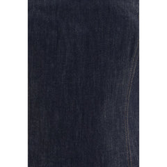 Brunello Cucinelli Blue Cotton Bodysuit