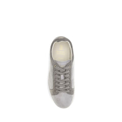 Brunello Cucinelli Gray Suede Leather Low Top Sneakers
