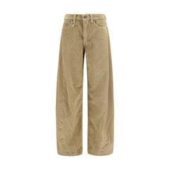 R13 Brown Cotton Relaxed Fit Jeans