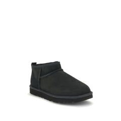 UGG Black Suede Leather Ankle Boots