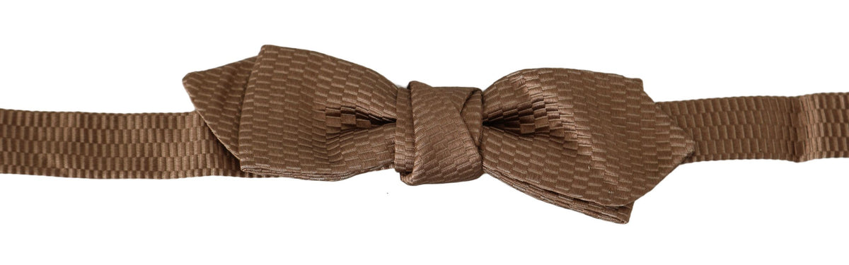 Dolce & Gabbana Herren braun-goldene verstellbare Papillon-Fliege
