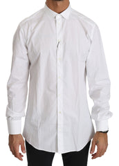Dolce & Gabbana Wit Katoenen Shirt met Lange Mouwen