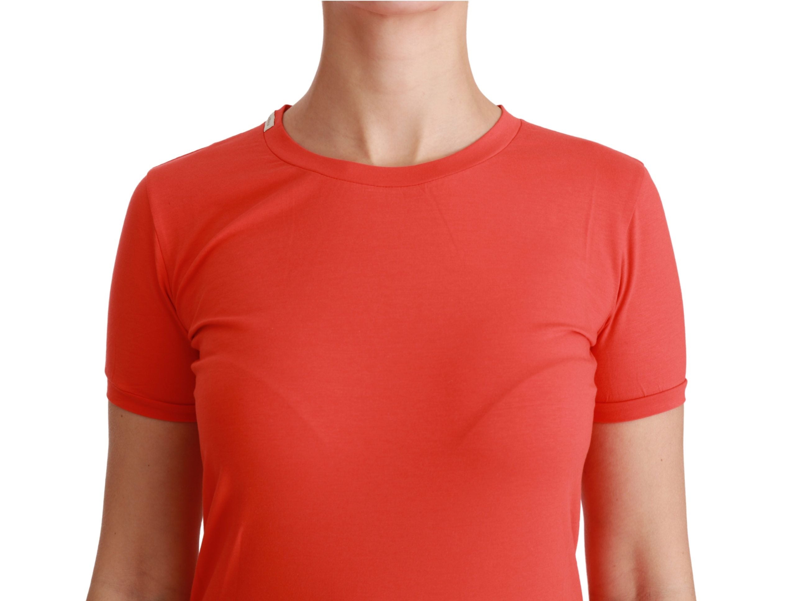 Dolce & Gabbana Rood Ronde hals Korte mouwen T-shirt Katoenen top