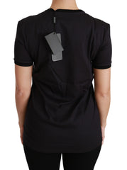 Dolce & Gabbana Schwarzes #ImAChristmasTree Rundhals-T-Shirt