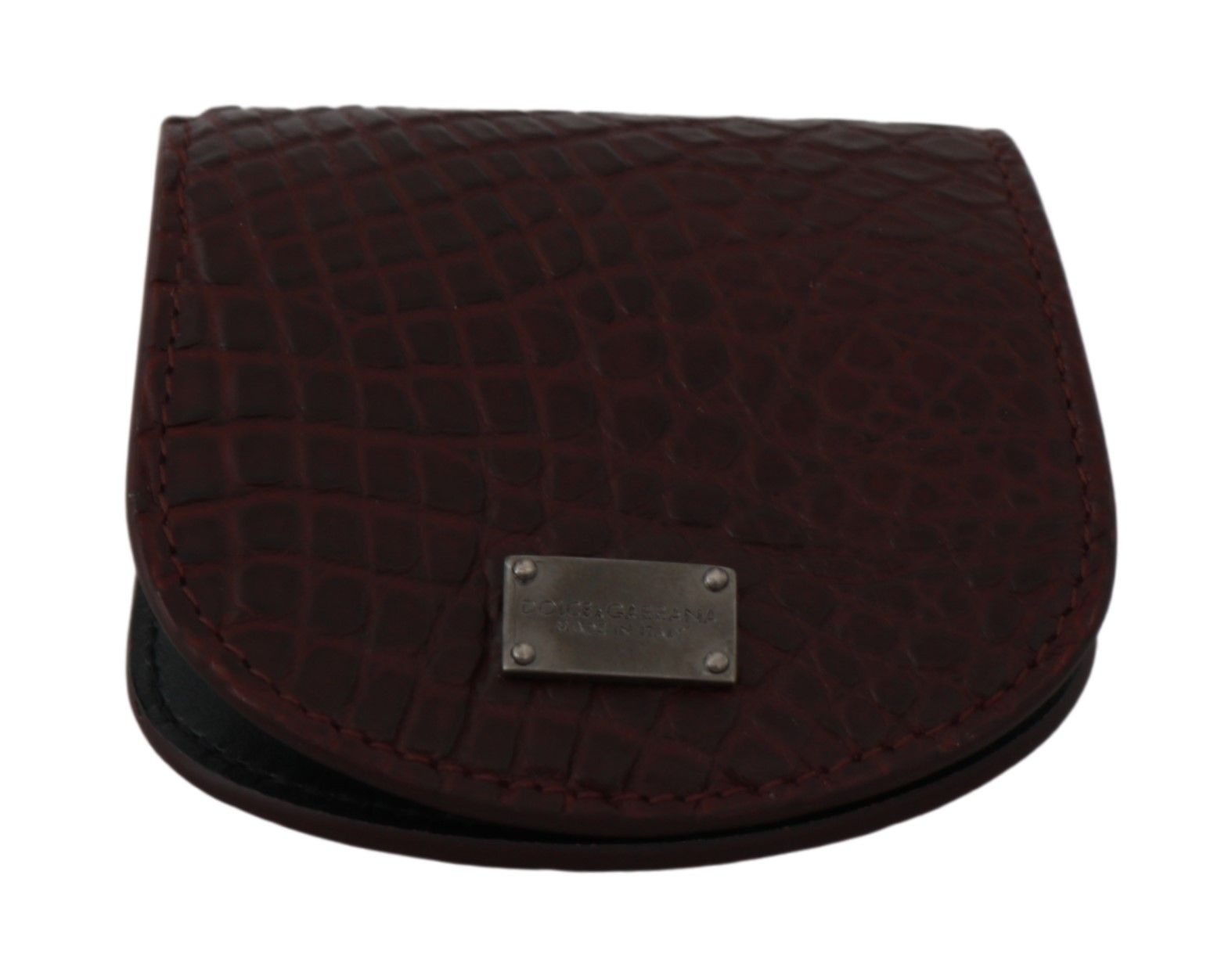 Dolce & Gabbana Braunes Kondom-Etui aus Exotischem Leder