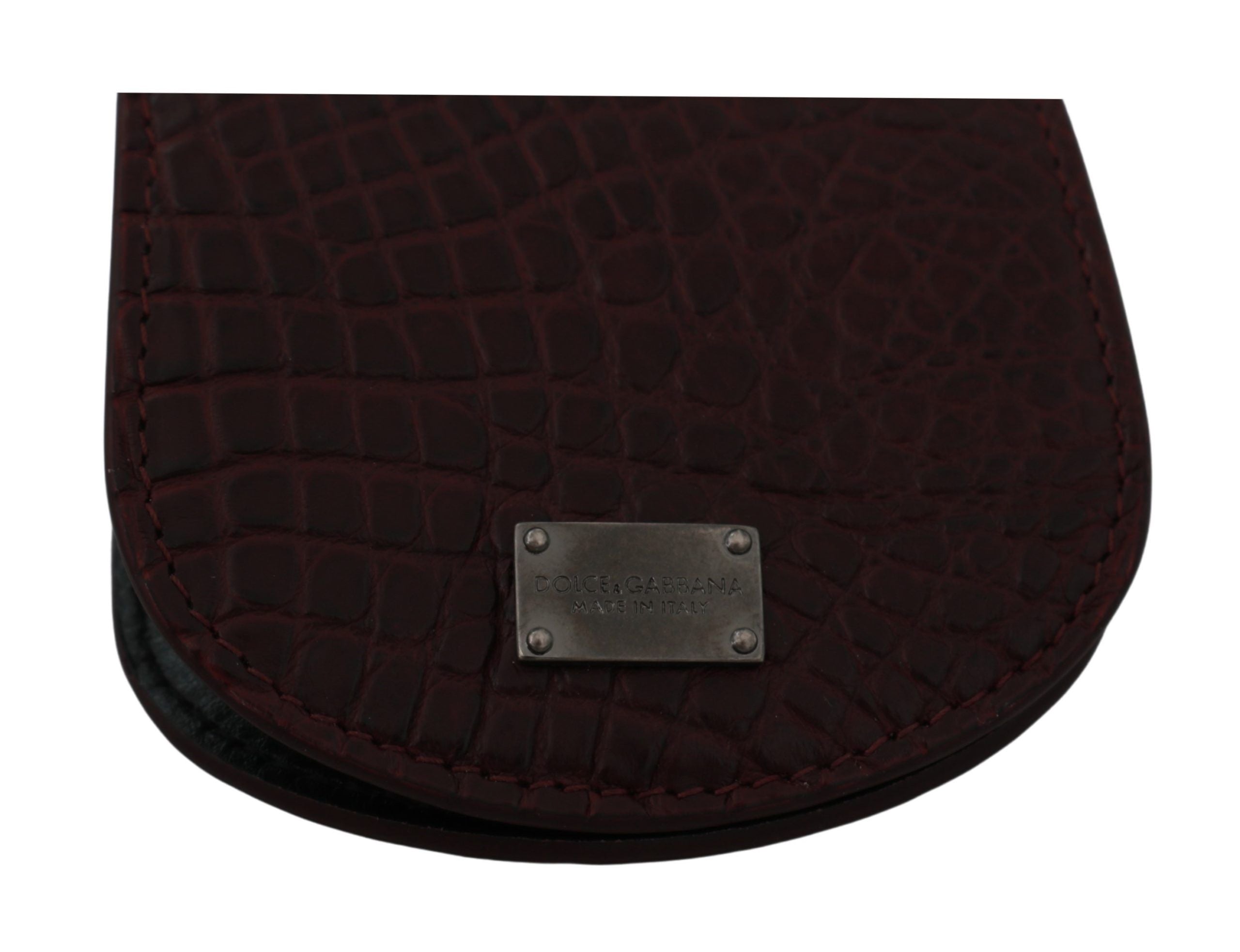 Dolce & Gabbana Braunes Kondom-Etui aus Exotischem Leder