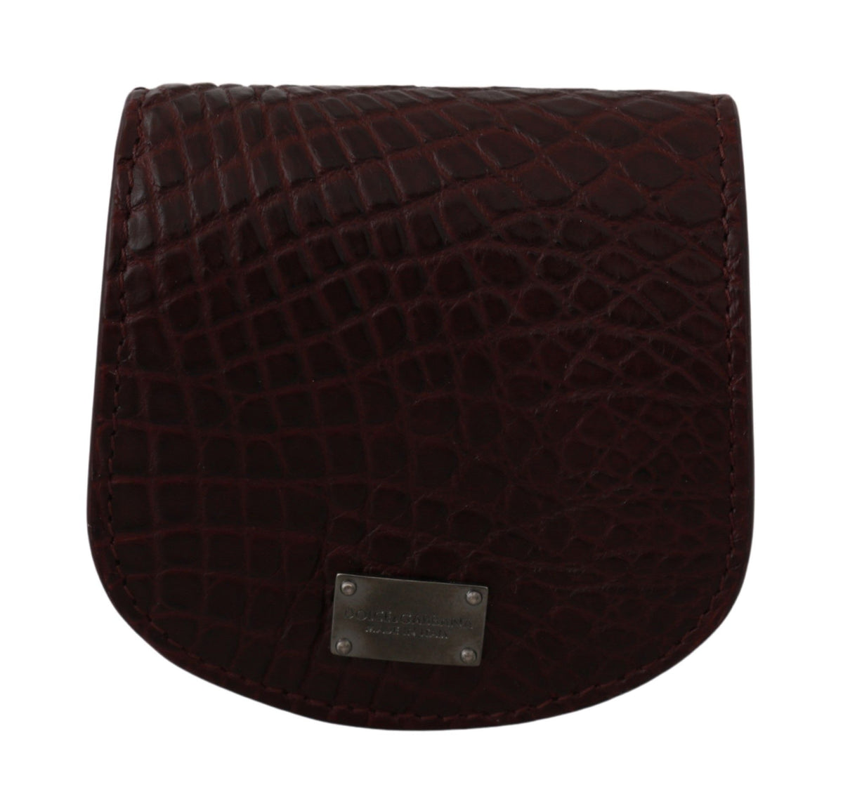 Dolce & Gabbana Braunes Kondom-Etui aus Exotischem Leder