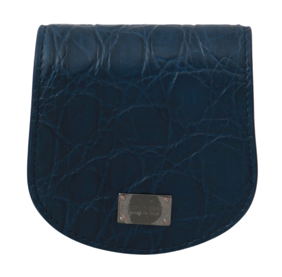 Dolce & Gabbana Blaues Leder Etui Kondomhülle