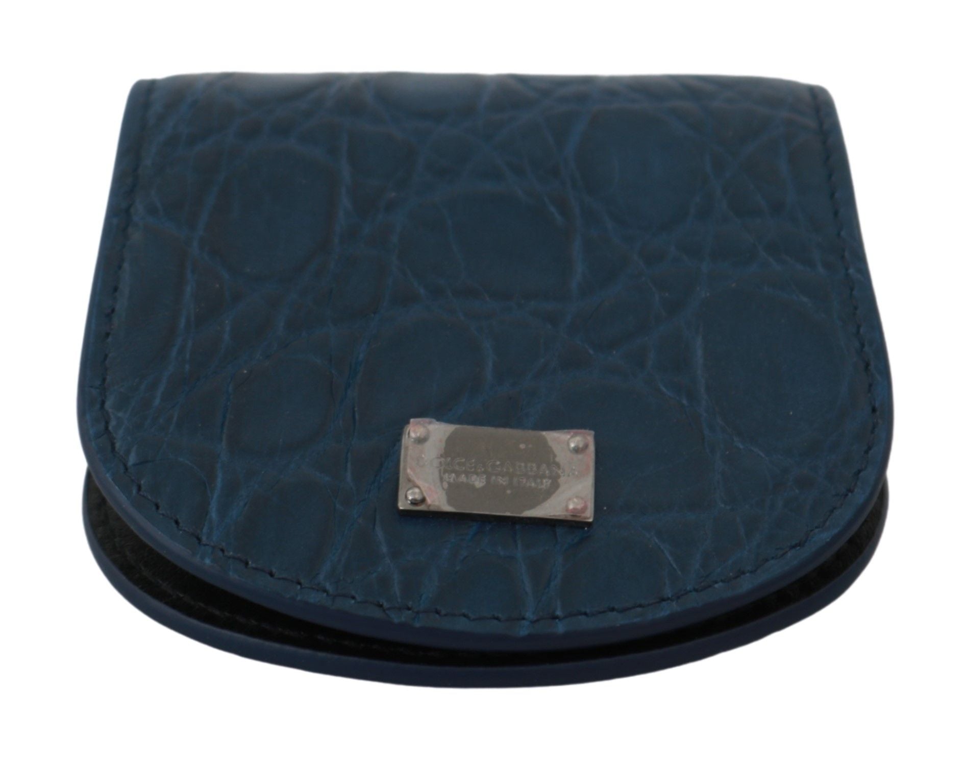 Dolce & Gabbana Blaues Leder Etui Kondomhülle