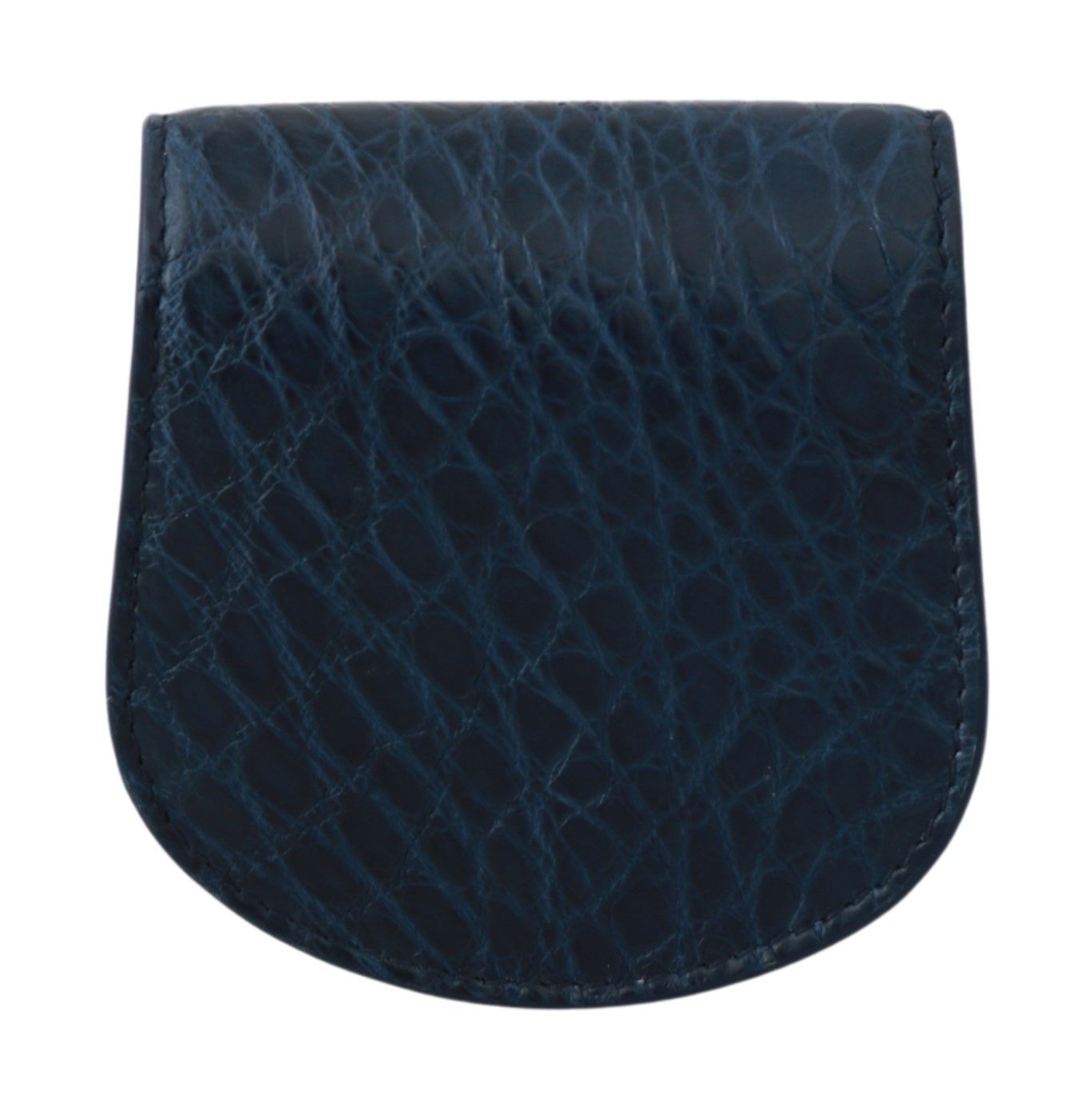 Dolce & Gabbana Blaues Etui Brieftasche Blaues Kondometui aus Exotenleder