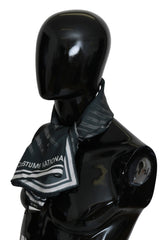 Costume National Blue Foulard Silk Women  Scarf