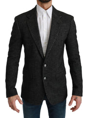 Dolce & Gabbana Grijs Geruit Slim Fit Colbert Blazer