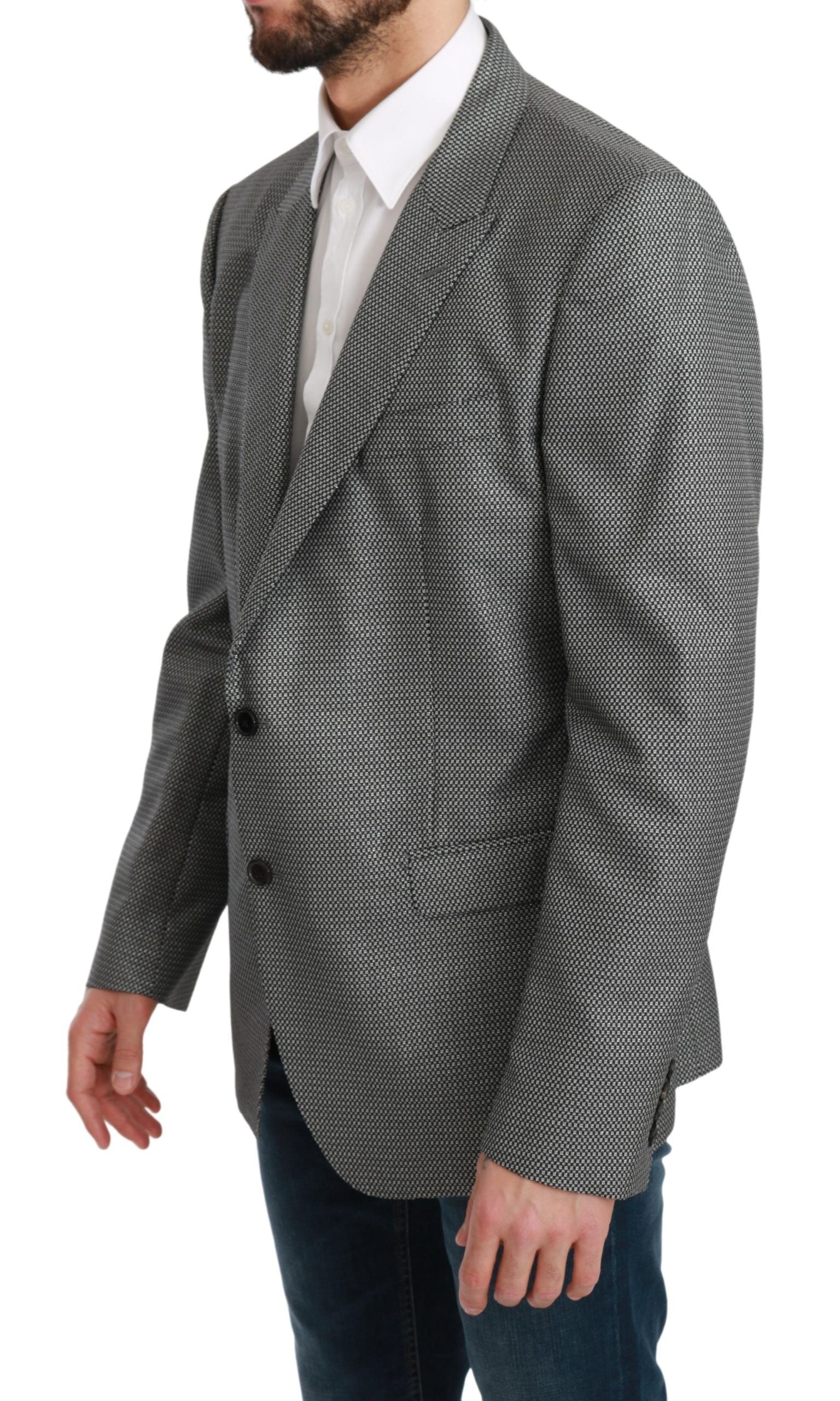Dolce & Gabbana Grauer schmal geschnittener MARTINI Blazer