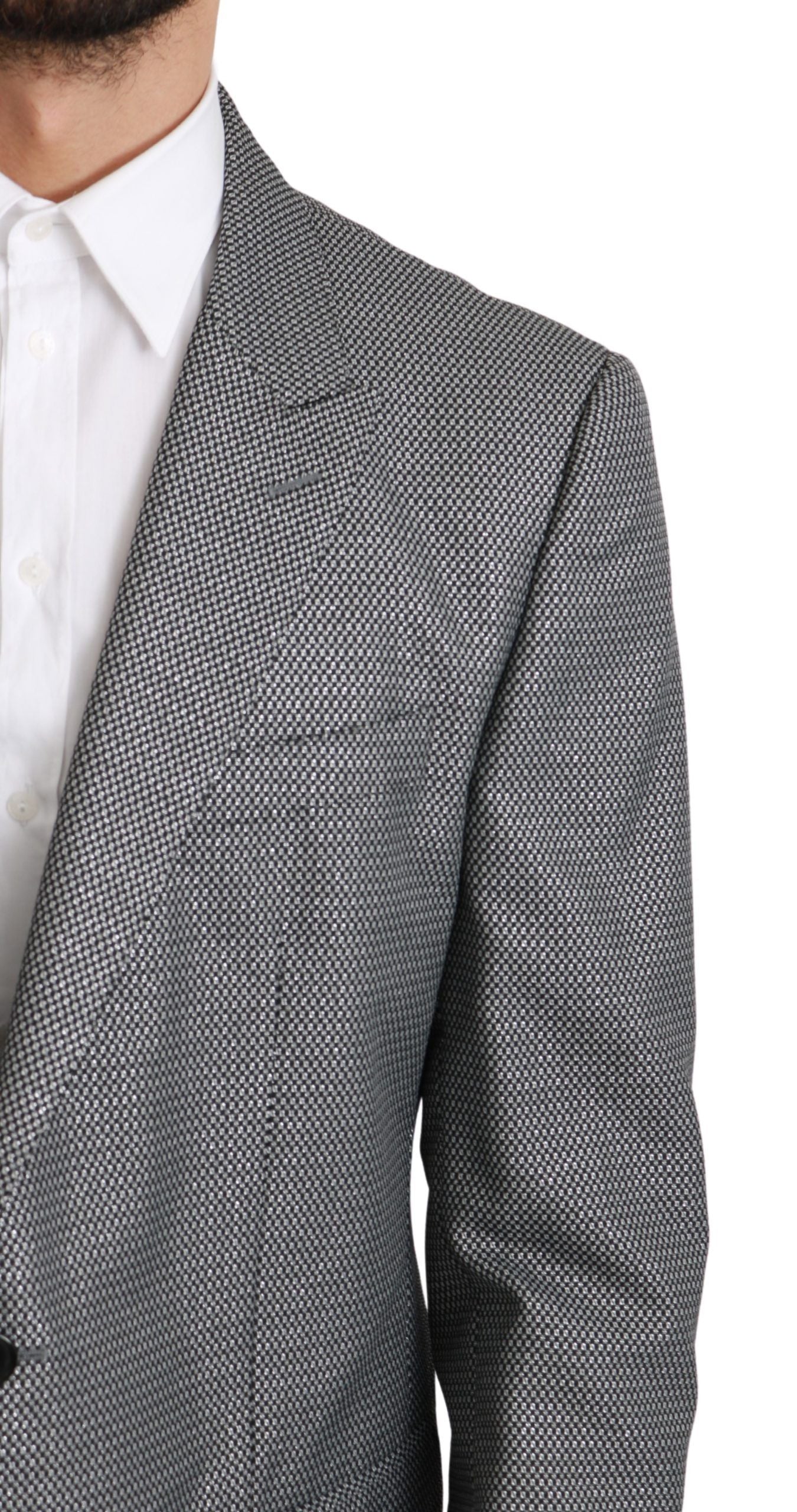 Dolce & Gabbana Grauer schmal geschnittener MARTINI Blazer