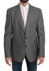 Dolce & Gabbana Grauer schmal geschnittener MARTINI Blazer