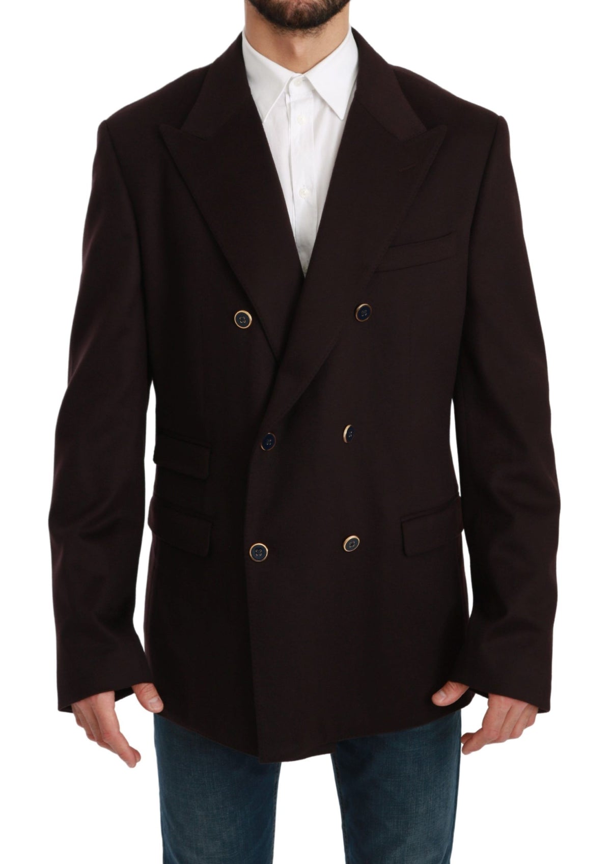Dolce & Gabbana Bordeaux Kaschmirmantel TAORMINA Blazer