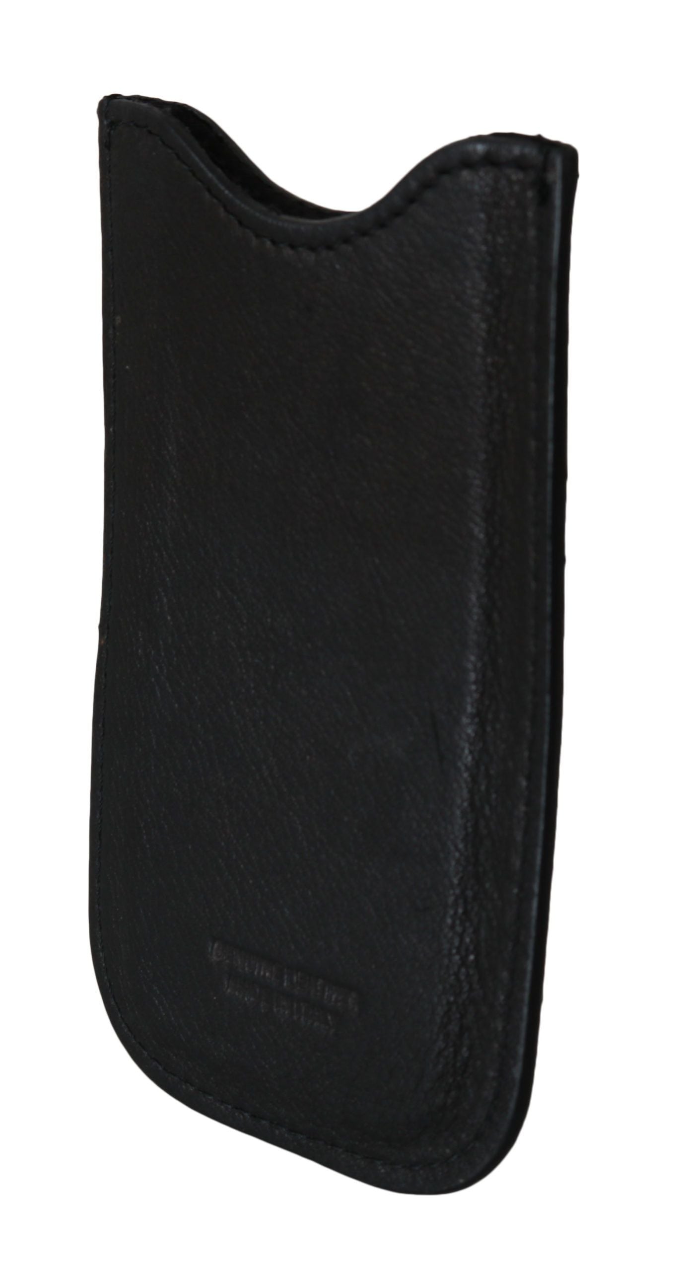 John Galliano Schwarzes Leder Multifunktional Herren Ausweis Geldscheine Kartenhalter Brieftasche