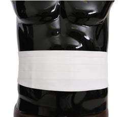 Dolce & Gabbana Weiß Herren Taillengürtel Baumwolle Kummerbund