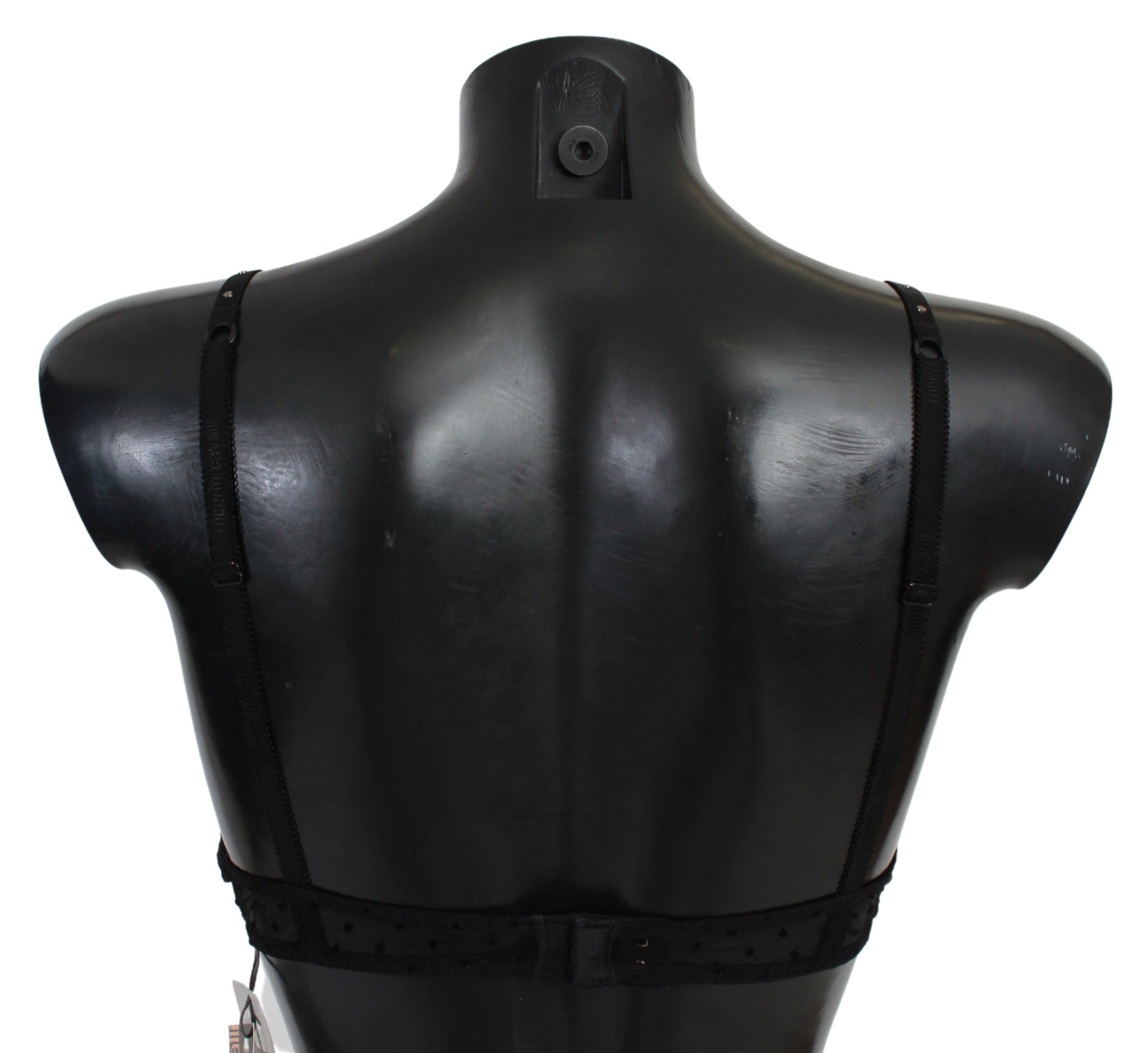 Roberto Cavalli Schwarz Rosa Spitze Push-Up BH Unterwäsche