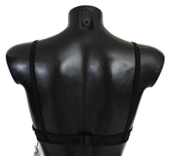 Roberto Cavalli Schwarz Rosa Spitze Push-Up BH Unterwäsche