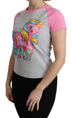 Moschino Gray and pink Cotton T-shirt My Little Pony Top