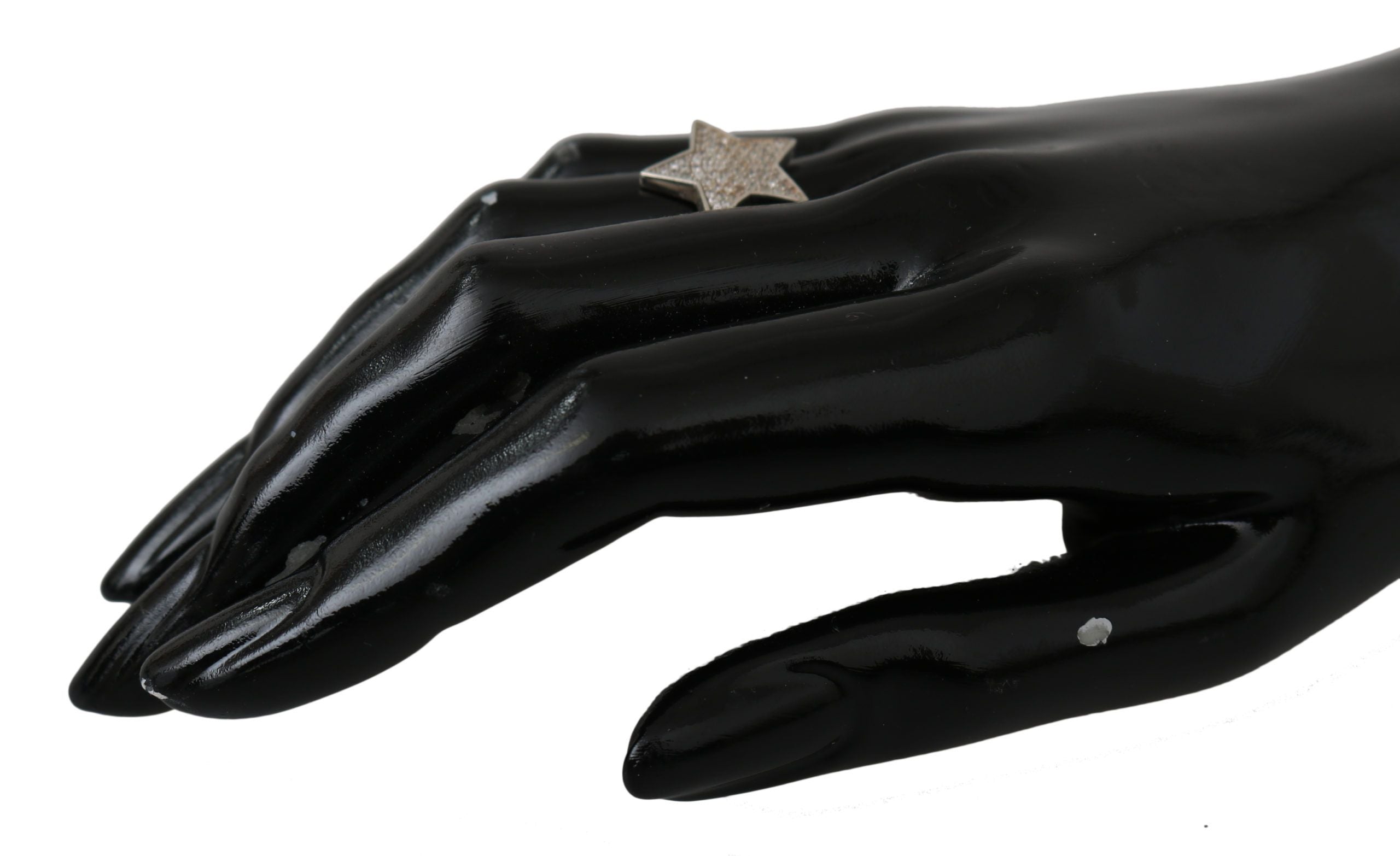 Nialaya Damenring "Clear CZ Star" aus 925er Silber