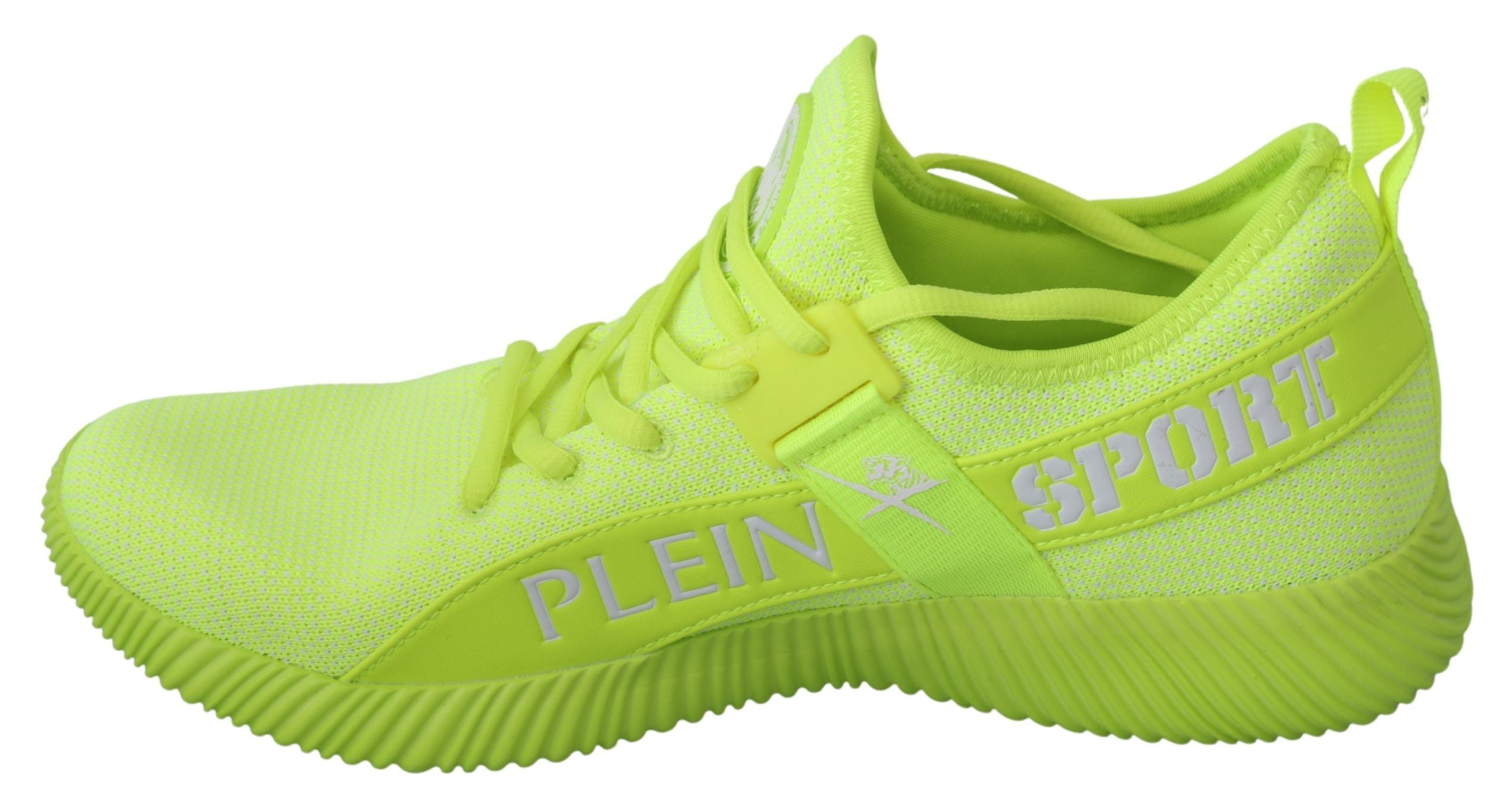 Philipp Plein Grüne CARTER Logo High-Top Sneakers Schuhe