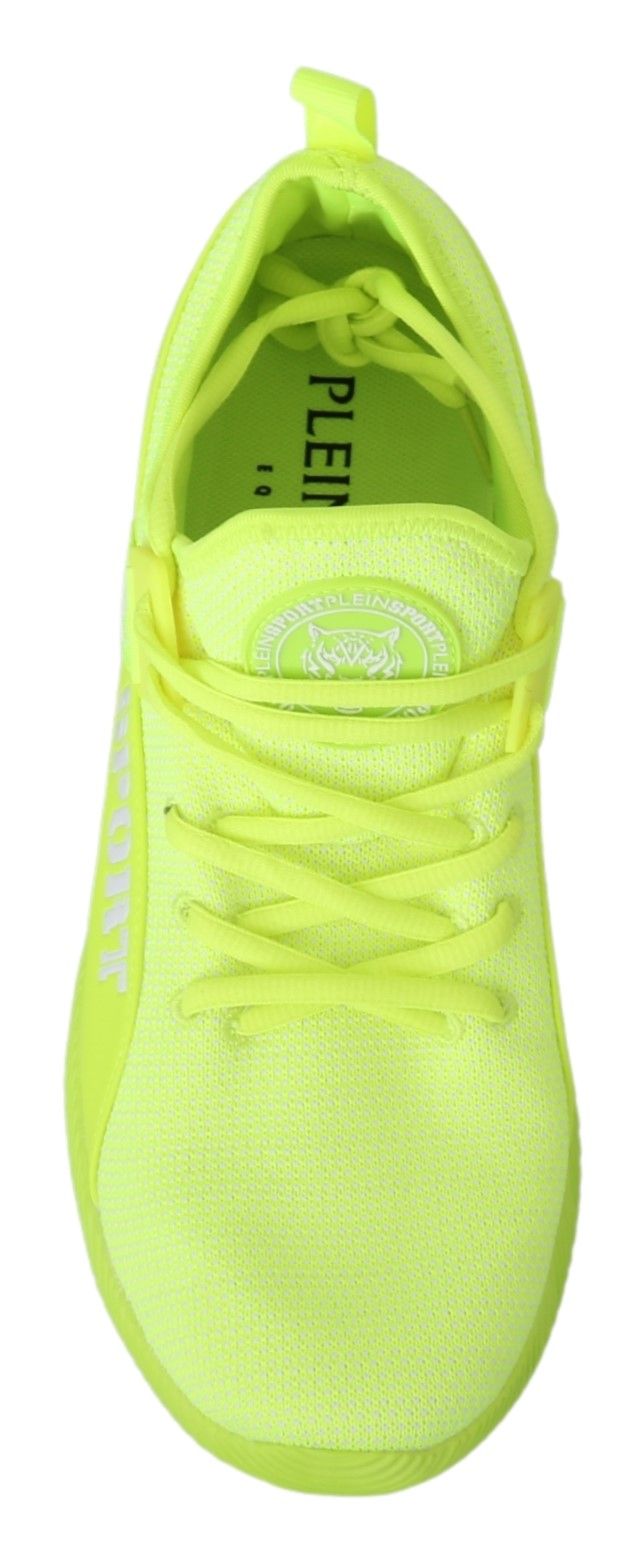 Philipp Plein Grüne CARTER Logo High-Top Sneakers Schuhe
