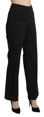 BENCIVENGA Schwarze High Waist Gerade Anzughose