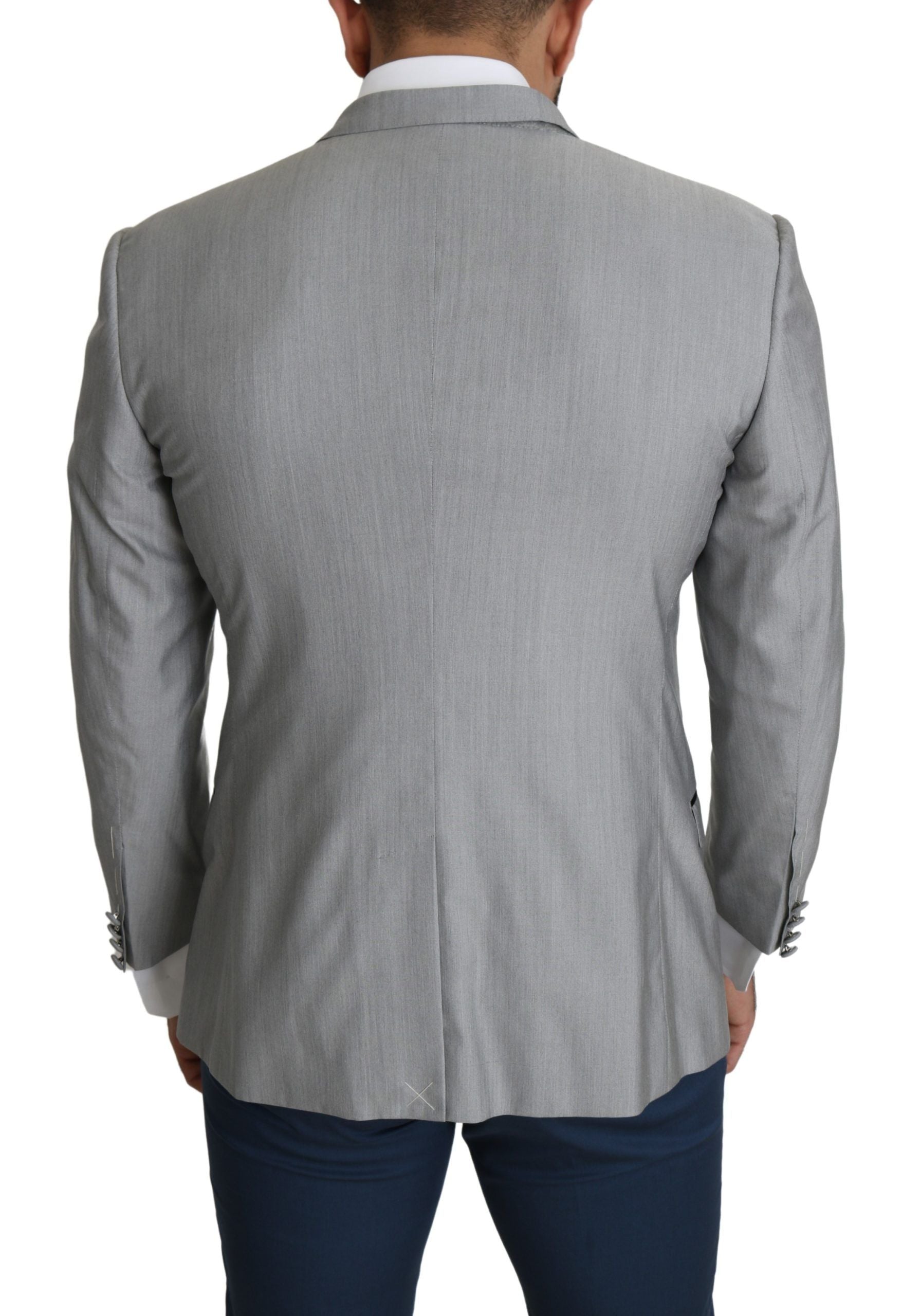Dolce & Gabbana Hellgrauer Einreihiger SARTORIA Blazer