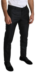 Dolce & Gabbana Black Metallic Skinny Trouser Dress