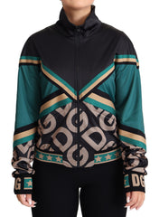 Dolce & Gabbana Multicolor DG Logo Mania Track Bomberjack