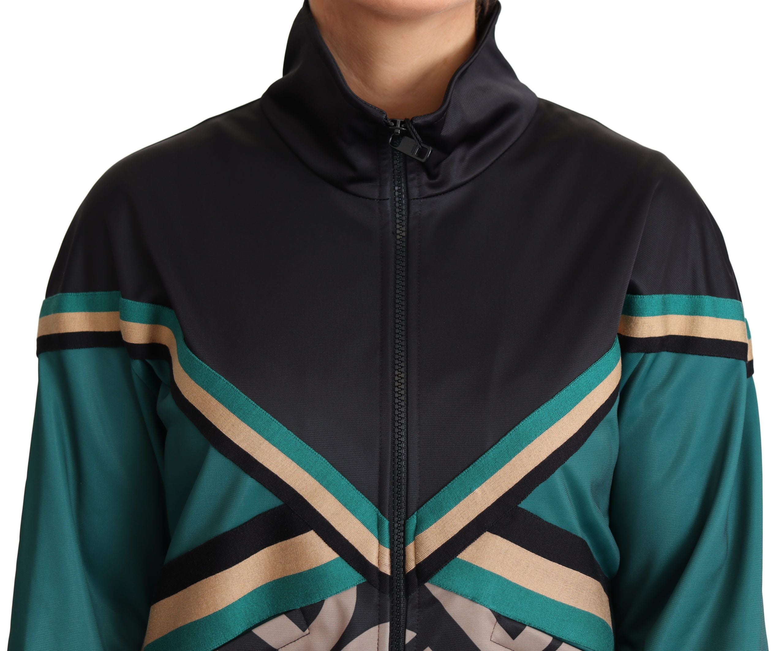 Dolce & Gabbana Multicolor DG Logo Mania Track Bomberjack