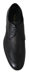 Dolce & Gabbana Schwarze Leder SARTORIA Handgemachte Schuhe