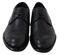 Dolce & Gabbana Schwarze Leder SARTORIA Handgemachte Schuhe