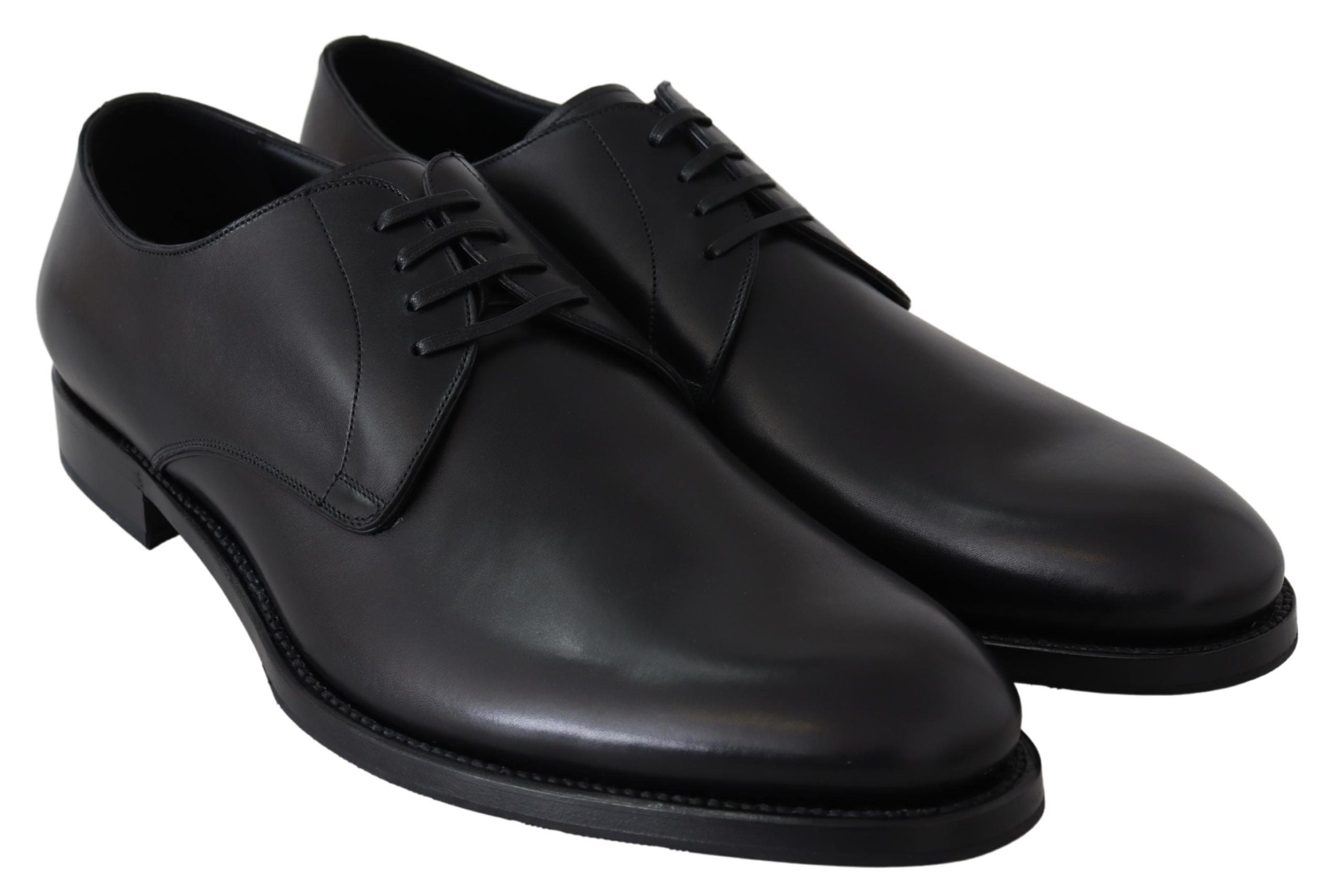 Dolce & Gabbana Schwarze Leder SARTORIA Handgemachte Schuhe