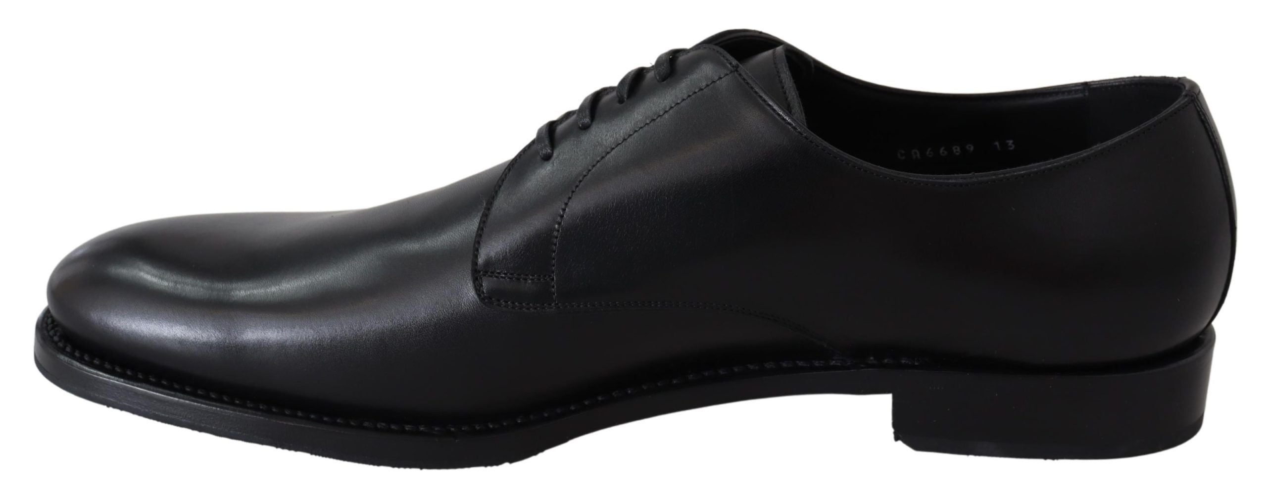 Dolce & Gabbana Schwarze Leder SARTORIA Handgemachte Schuhe