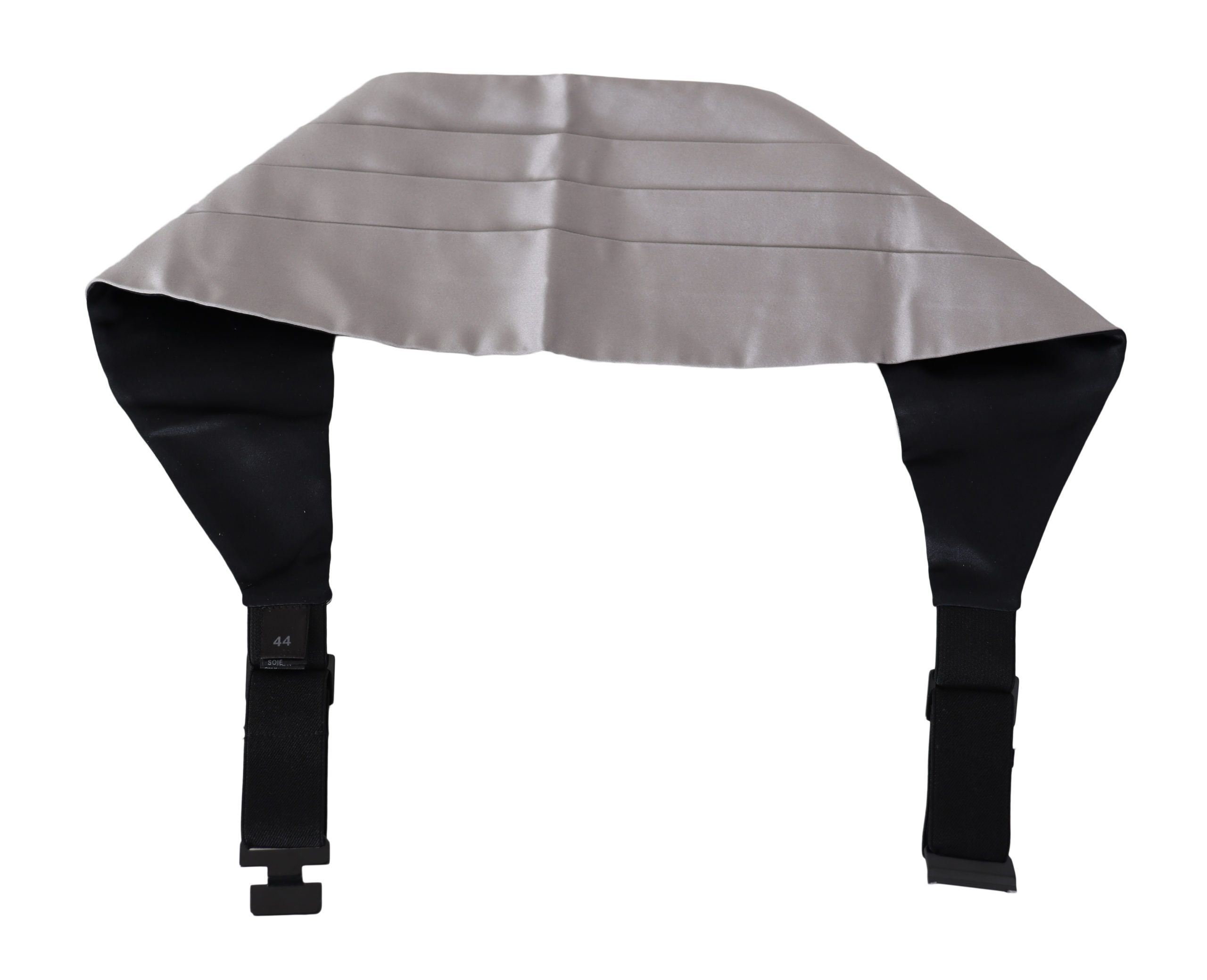 Dolce & Gabbana Grauer Herren-Taillengürtel 100% Seide Kummerbund