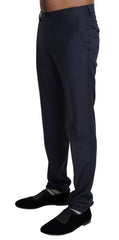 Dolce & Gabbana Navy Blue Dress Formal Men Trouser Pants
