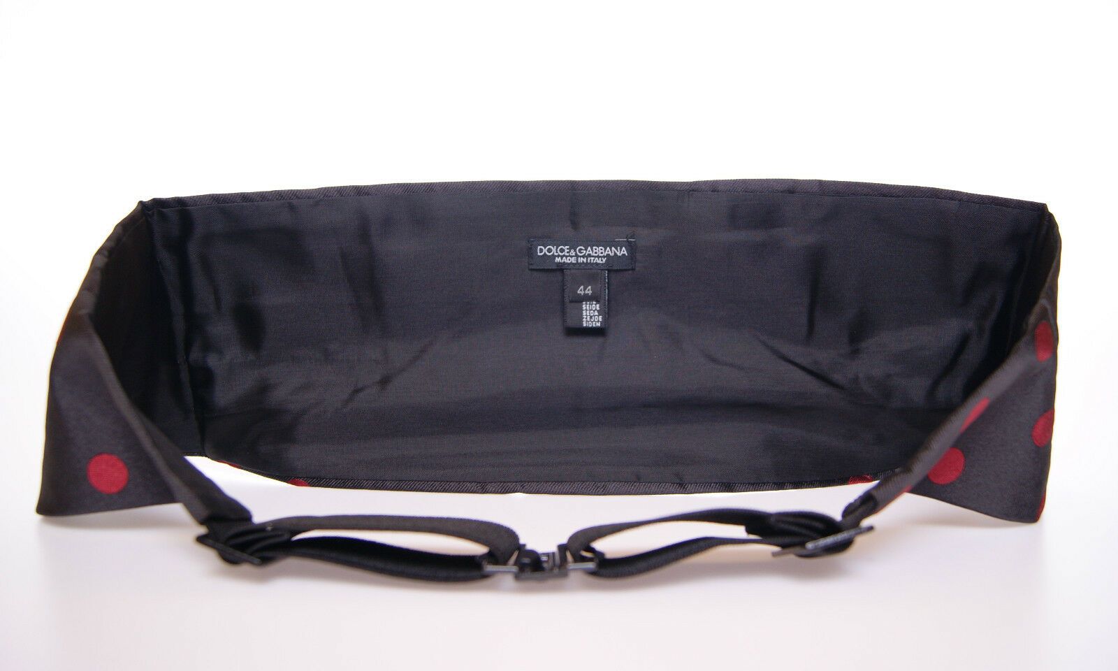 Dolce & Gabbana Schwarzer Taillen-Smoking-Kummerbund
