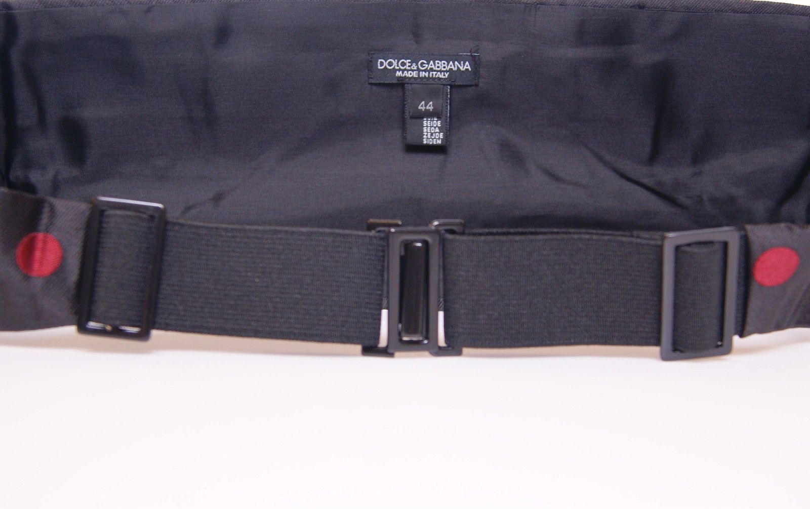 Dolce & Gabbana Schwarzer Taillen-Smoking-Kummerbund