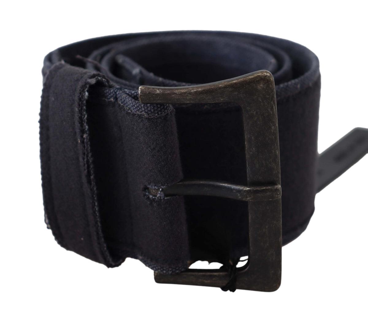 Ermanno Scervino Schwarzer Leder-Breitschnallen-Taillengürtel Luxus