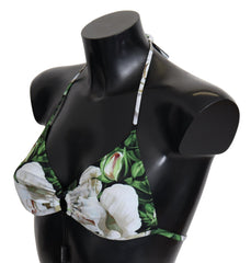 Dolce & Gabbana Neckholder-Bikinioberteil mit mehrfarbigem Blumenprint
