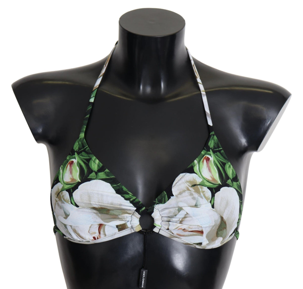 Dolce & Gabbana Neckholder-Bikinioberteil mit mehrfarbigem Blumenprint
