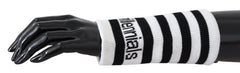 Dolce & Gabbana Schwarz-weißes DGMillennials Armband aus Wolle