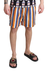 Dolce & Gabbana Meerkleurige Gestreepte Zwemshort