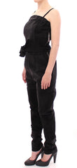 La Maison du Couturier Zwart Lederen Jumpsuit