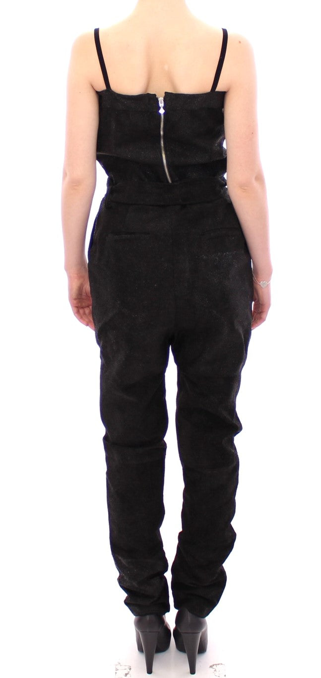 La Maison du Couturier Zwart Lederen Jumpsuit